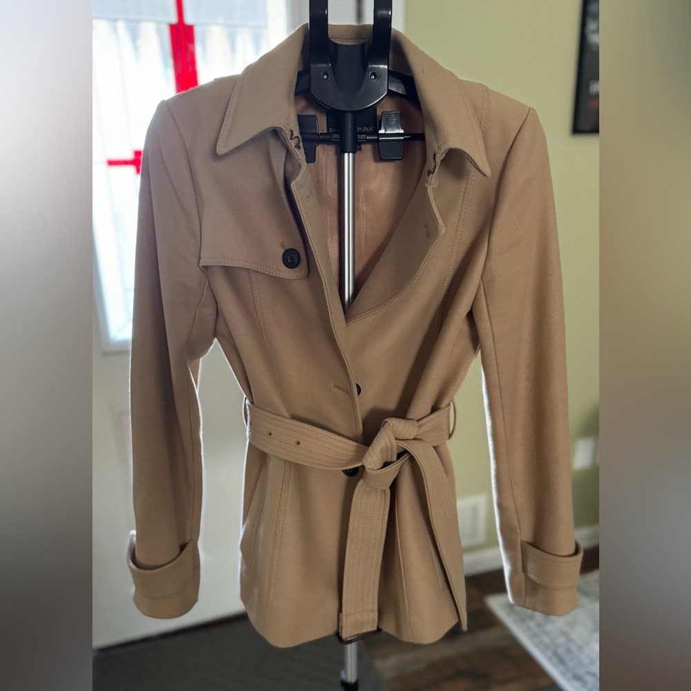 Banana Republic Short Wool Trench